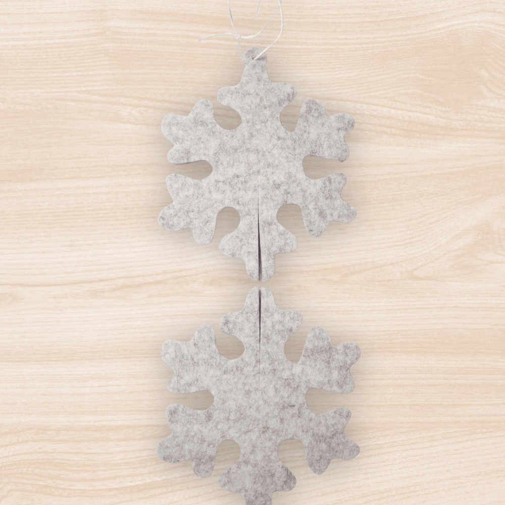 Weiß Snowflake Felt Ornament