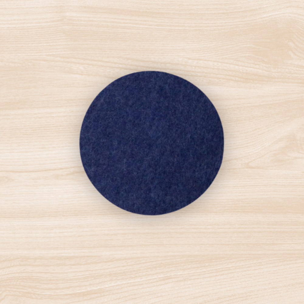 
                  
                    Indigo Circle Felt Coaster
                  
                