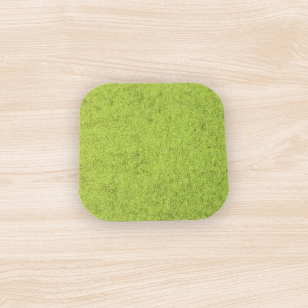 Kiwi Rounded Square Felt Coaster