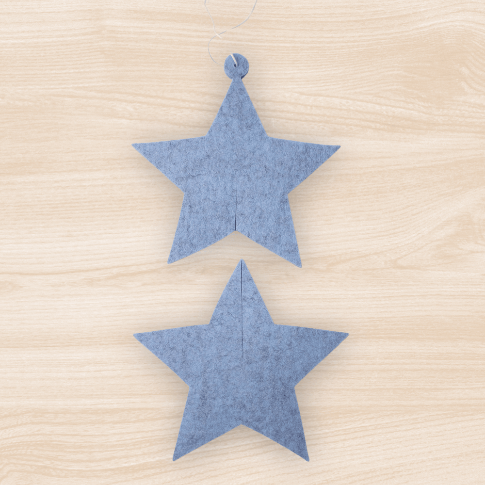 Gletscher Star Felt Ornament