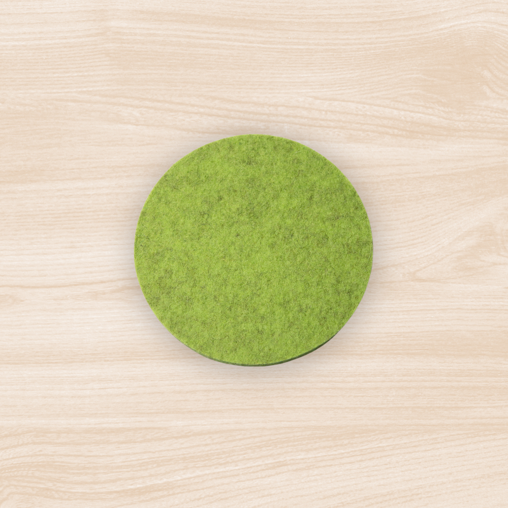 Kiwi Circle Felt Coaster