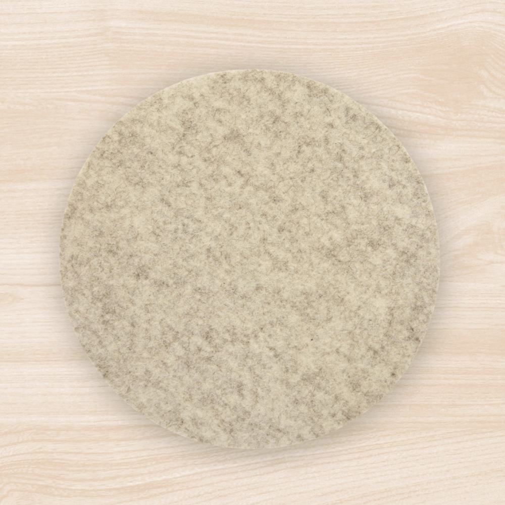Weiß Felt Circle Trivet
