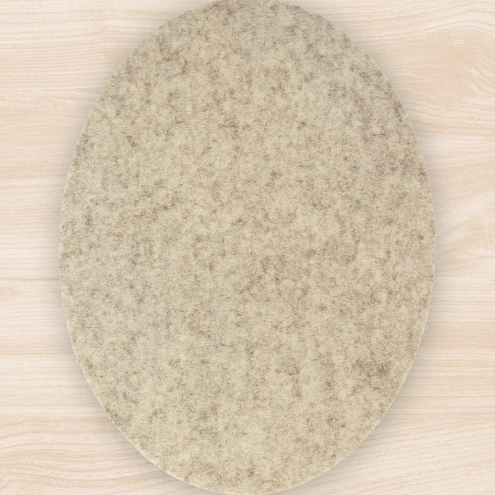 Weiß Felt Oval Trivet