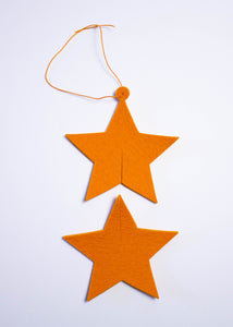 Abricot Star Felt Ornament