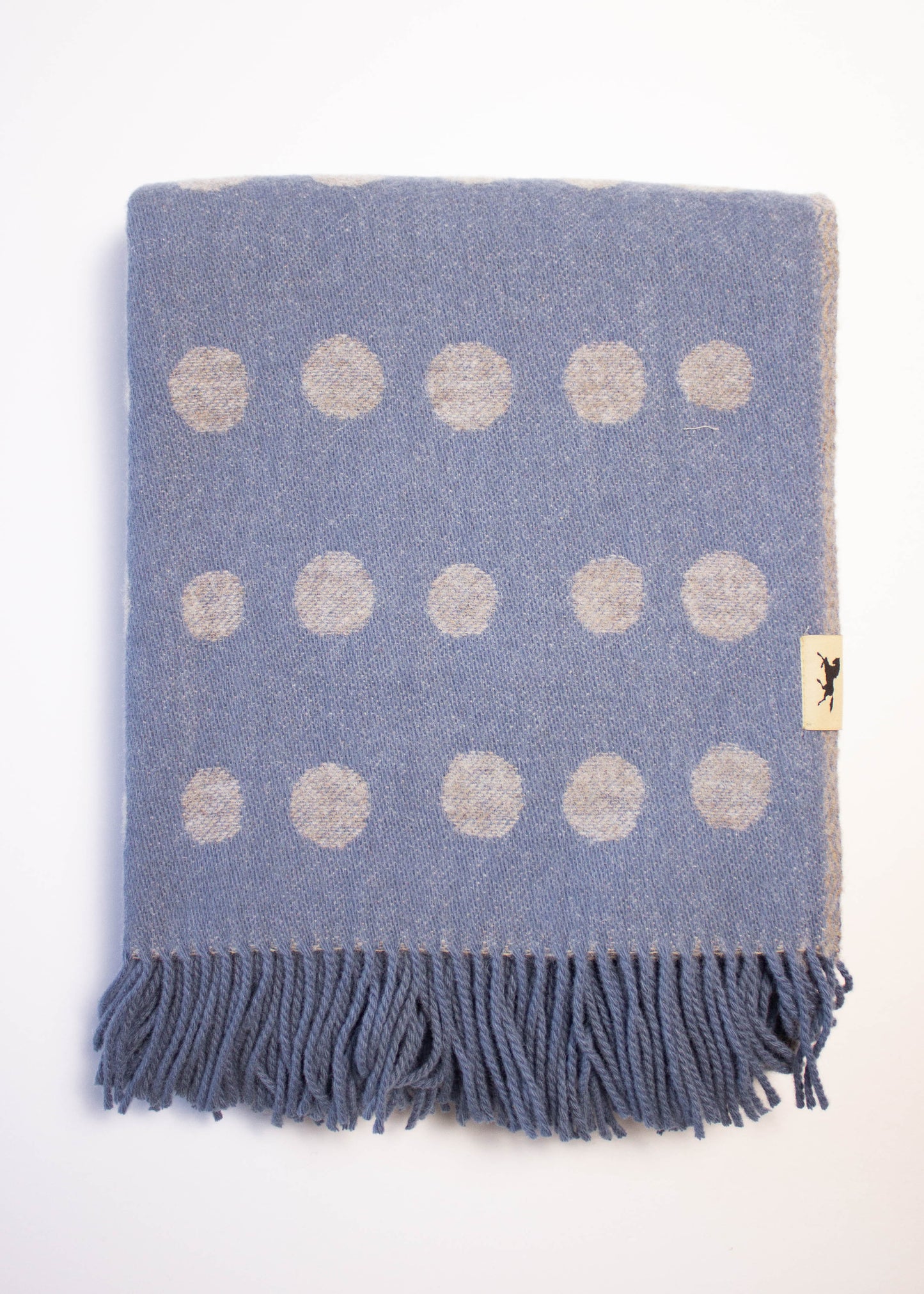 Pricktyg Blue and Grey Throw Blanket