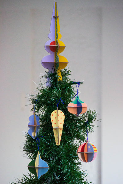 Polka Festive Ornament Set