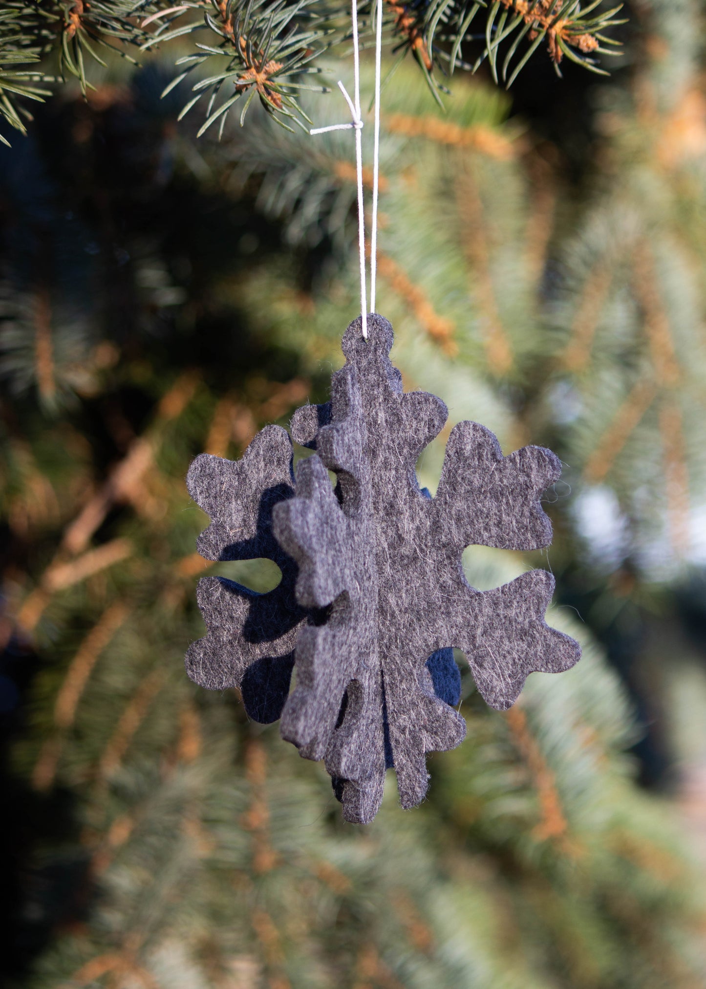 Graphit Snowflake Felt Ornament