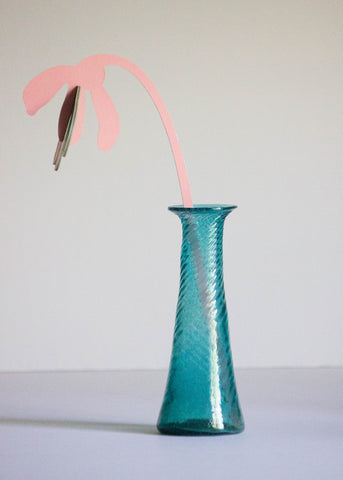Vintage Small Teal Vase