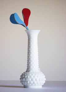 Vintage Milk Glass Bubble Vase