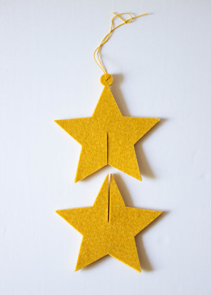 Honig Star Felt Ornament