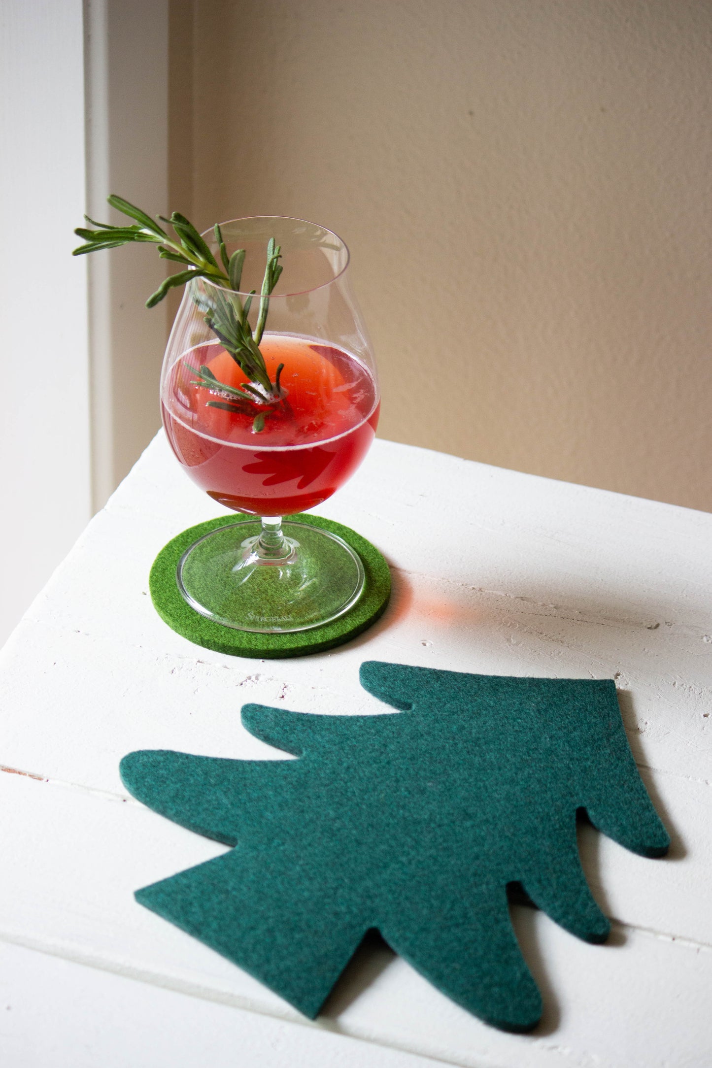 Oliv Circle Felt Coaster