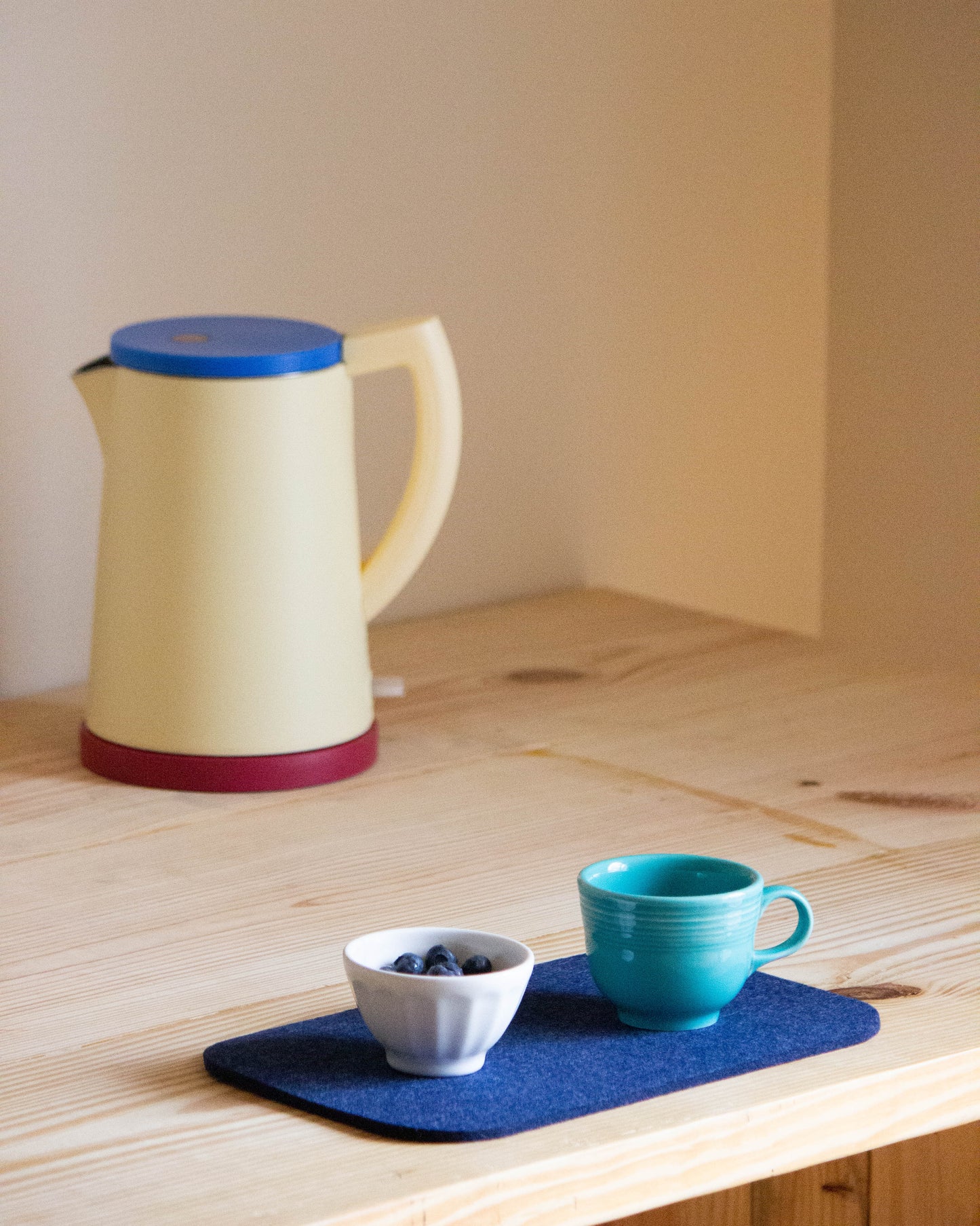 Indigo Rounded Rectangle Felt Trivet