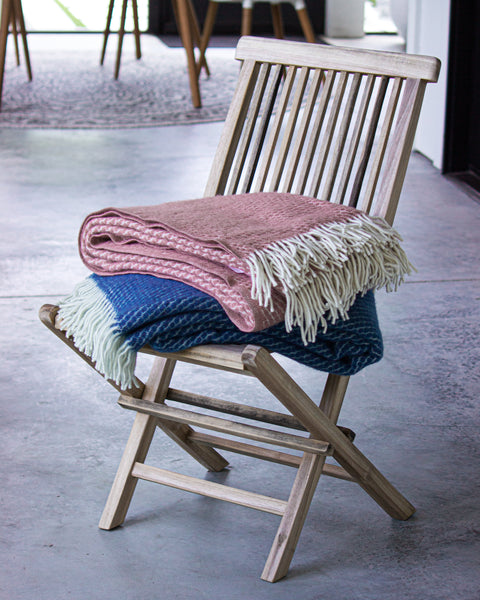 Wool Throw Blankets on Chair