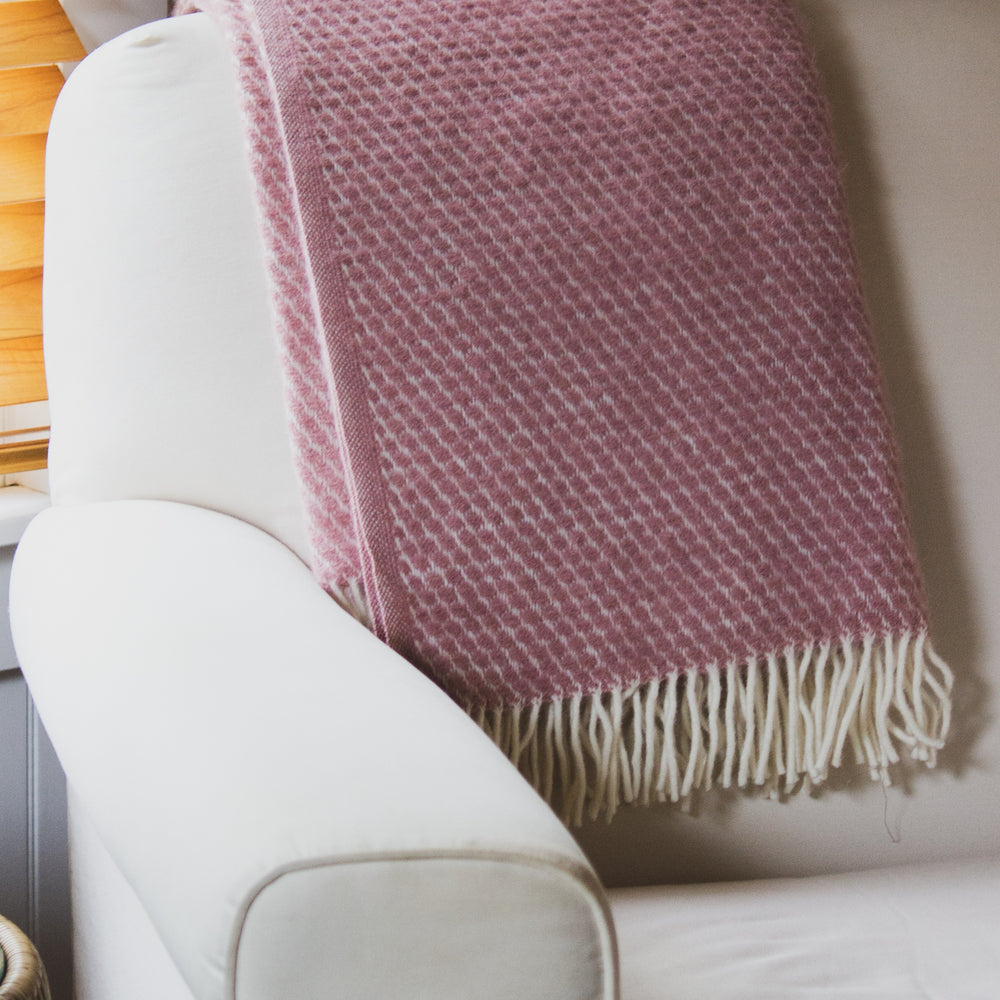 
                  
                    Rose Wool Throw on Chair
                  
                