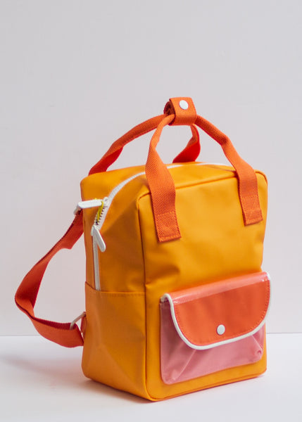 Small Yellow and Orange and Pink Wanderer Backpack
