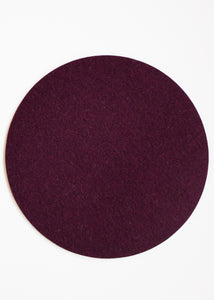 Aubergine Felt Circle Trivet