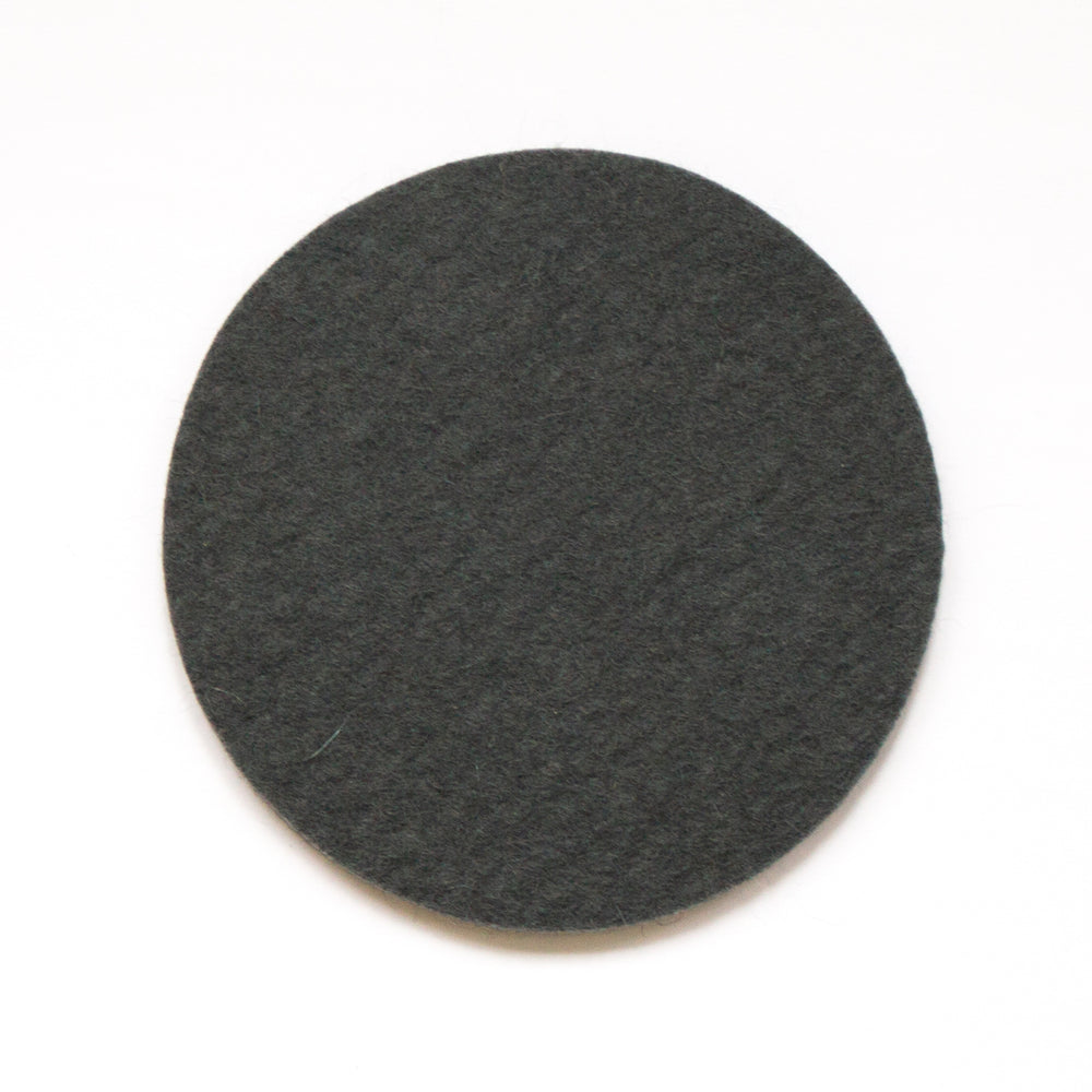 Taubengrau Circle Felt Coaster