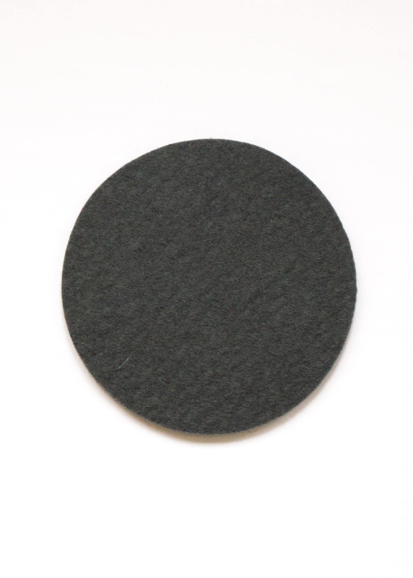 Taubengrau Circle Felt Coaster