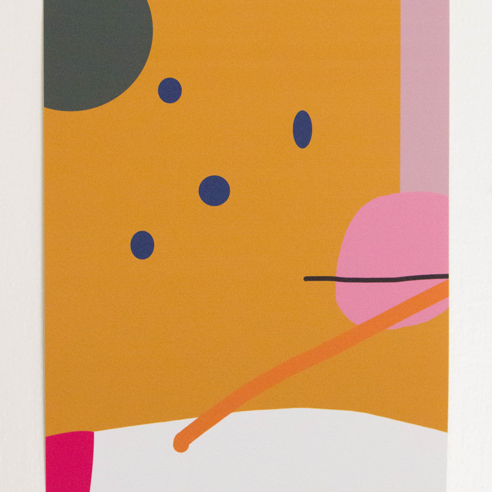 Modern Abstract Print - "Yay 02"