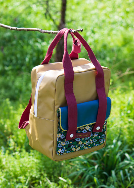 Mini Inventor Green and Flowerfield Green Golden Backpack